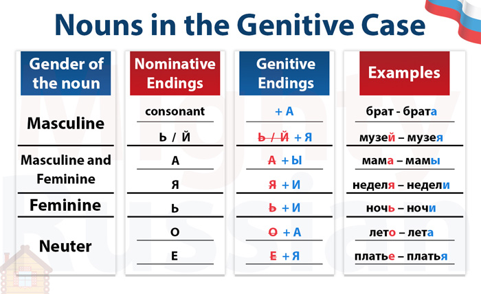 Nouns in the Genitive Case